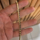 Siyah Mine Tasarım Gömme Taş Suyolu Bileklik