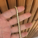 Siyah Mine Tasarım Gömme Taş Suyolu Bileklik