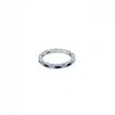 Siyah Mineli Ara Taşlı Badem Yüzük