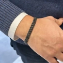 Siyah Taşlı Gurme Erkek Bileklik