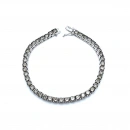 Smoky Quartz 4mm Suyolu Bileklik