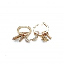 Sophie Ay Yıldız Charm Halka Küpe