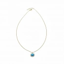 Sophie Oval Firuze Kolye