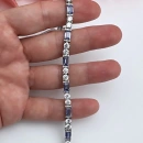 Tanzanit Ddörtgen Taşlı Suyolu Bileklik