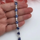 Tanzanit Kalp Taşlı Suyolu Bileklik