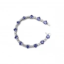 Tanzanit Kalp Taşlı Suyolu Bileklik