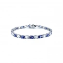 Tanzanit Oval Taşlı Suyolu Bileklik
