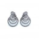 Taşlı 10 Circle Küpe