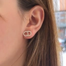 Taşlı CD Stud Küpe