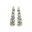 Taşlı Damla Circle Küpe