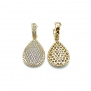 Taşlı Damla Hero Halka Küpe