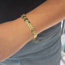 Taşlı Düz Arrow G Mln Chain Bileklik