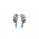 Taşlı İnce Yılan Küpe