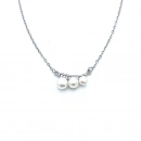 Taşlı İnci Tria Kolye