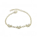 Taşlı Kelebek Ataç Zincir Bileklik