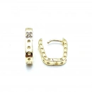 Taşlı Mini Ataç Halka Küpe