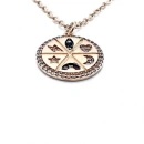 Taşlı Mini Madalyon Kolye