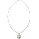 Taşlı Mini Madalyon Kolye