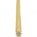 Taşlı Tırtıklı G Mln Chain Bileklik