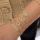 Taşlı Val Zincir Bileklik