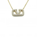 Taşlı Val Zincir Kolye