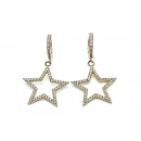 Taşlı Yıldız Küpe