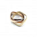 Taşsız ETA 3 Renk Kare Yüzük