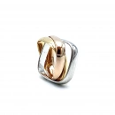 Taşsız ETA 3 Renk Kare Yüzük