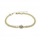 Tek Taş Zincir Bileklik