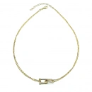 Tify 2li Zincir Kolye