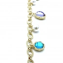 Toronto İncili Mor Charmlı Bileklik