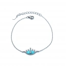 Turkuaz Mine Göz Bileklik