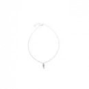 Turkuaz Mineli Balık Kolye