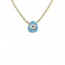 Turkuaz Pebble Nazar Kolye