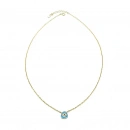 Turkuaz Pebble Nazar Kolye