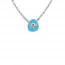 Turkuaz Pebble Nazar Kolye