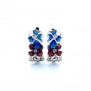 Turkuaz -Pembe Sedef Küpe