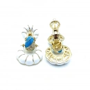 White Button Tasarım Küpe