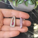 Yakut Invisible Küpe