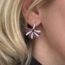 Yakut İnvisible Yelpaze Küpe