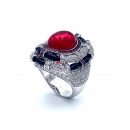 Yakut Taşlı Tasarım DGS Yüzük