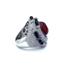 Yakut Taşlı Tasarım DGS Yüzük