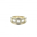 Yanları Taşlı Baget Yüzük