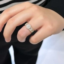 Yanları Taşlı Baget Yüzük