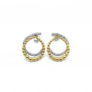 Yarı Taşlı 2li Damla Küpe