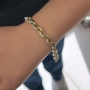 Yarı Taşlı Zincir Gurme Bileklik