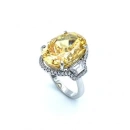 YD Oval Mozanit Prenses Yüzük