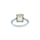 Yellow Diamond Tektaş Yanları Taşlı Yüzük