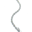 Yellow Oval Markiz Around Suyolu Bileklik