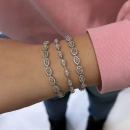 Yellow Oval Markiz Around Suyolu Bileklik